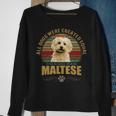 God Created Maltese Sweatshirt Gifts for Old Women
