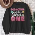 Godmother Of Sweet One 1St Bday Party Matching Family Donut Sweatshirt Gifts for Old Women