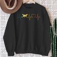 Golden Retriever Retro Heartbeat Goldie Ecg Heart Dog S Sweatshirt Geschenke für alte Frauen