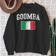 Goomba Italian Flag Italia Italy Vintage Distressed Sweatshirt Gifts for Old Women