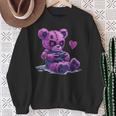 Goth Pastel Cute Creepy Kawaii Gamer Teddy Bear Gaming Sweatshirt Gifts for Old Women