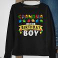 Grandma Of The Birthday Boy Building Blocks Master Builder Sweatshirt Gifts for Old Women