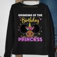 Grandma Of The Birthday Princess Melanin Afro Unicorn Cute Sweatshirt Gifts for Old Women