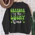 Grandma Of The Lucky One First Birthday St Patrick's Day Sweatshirt Gifts for Old Women