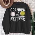 Grandpa Of Ballers Baseball Softball Father's Day Sweatshirt Gifts for Old Women