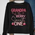 Grandpa Of The Berry Sweet One Strawberry First Birthday Sweatshirt Gifts for Old Women