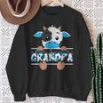 Grandpa Of The Birthday Boy Cow Family Party Sweatshirt Gifts for Old Women