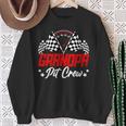 Grandpa Pit Crew Birthday Party Race Car Lover Racing Family Sweatshirt Gifts for Old Women