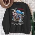 Grandpa Warning May Nap Suddenly At Any Time Father's Day Sweatshirt Gifts for Old Women