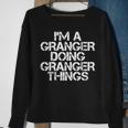 Granger Surname Family Tree Birthday Reunion Idea Sweatshirt Gifts for Old Women