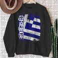 Greece Flag Vintage Distressed Greece Sweatshirt Gifts for Old Women