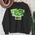Green Tape Cassettes Classic Old School Green Color Graphic Sweatshirt Gifts for Old Women