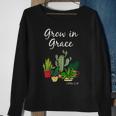 Grow In Grace Bible Verse Inspirational Scripture Christian Sweatshirt Gifts for Old Women
