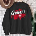 Grüezi Switzerland Switzerland Swiss German Dialect Sweatshirt Geschenke für alte Frauen