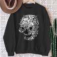 Grunge Gothic Gear Skull Graphic Retro Vintage Classic Sweatshirt Gifts for Old Women
