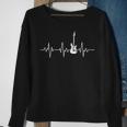 Guitar Guitarist Electric Guitar Heartbeat Rock Music Sweatshirt Gifts for Old Women