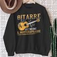 Guitar Is Meine Muttersprache Guitar Player Rock Band Sweatshirt Geschenke für alte Frauen