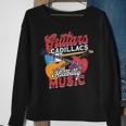 Guitars Cadillacs Hillbilly Music Guitarist Music Album Sweatshirt Gifts for Old Women