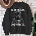 Guten Morgen Ganz Dünnes Eis Morgenmuffel Rottweiler Sweatshirt Geschenke für alte Frauen