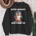 Guten Morgen Ganz Dünnes Eis Penguin Morgenmuffel Sweatshirt Geschenke für alte Frauen