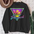 Gym Let's Get Physical Workouts Lover Fitness Sunset Vintage Sweatshirt Gifts for Old Women