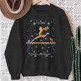 Gymnastics Elf Is Watching Snowflake Balance Beam Sweatshirt Gifts for Old Women