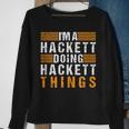 Hackett Family Name Surname Reunion Matching Family Tree Sweatshirt Gifts for Old Women