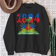 Haitian Revolution 1804 Haiti Haitian Flag Day Independence Sweatshirt Gifts for Old Women