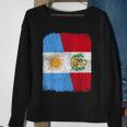 Half Argentinian Half Peruvian Flag Heritage Pride Roots Sweatshirt Gifts for Old Women