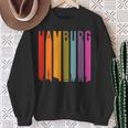 Hamburg Retro Skyline Souvenir Vintage Sweatshirt Geschenke für alte Frauen