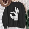 Handsign Reinguckt Reingeschaut Meme Sweatshirt Geschenke für alte Frauen