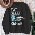 Hang Gliding Eat Sleep Get High Sweatshirt Gifts for Old Women