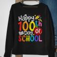 Happy 100Th Day Of School Teachers Student Happy 100 Days Sweatshirt Gifts for Old Women