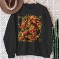 Happy Chinese New Year 2024 Lunar New Year Red Dragon Sweatshirt Gifts for Old Women