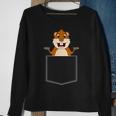 Happy Groundhog Day Pocket Punxsutawney Shadow Sweatshirt Gifts for Old Women