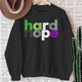 Hard Nope Aroace Pride Lgbtq Lgbt Aro Ace Aromantic Asexual Sweatshirt Gifts for Old Women