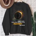Hardy Arkansas Total Solar Eclipse 2024 Sweatshirt Gifts for Old Women