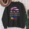Hawaiian Filipino Hawaii Grown Filipino Roots Heritage Sweatshirt Gifts for Old Women