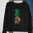 Hawaiian Pineapple American Flag Sunglasses 4Th Of July Sweatshirt Gifts for Old Women