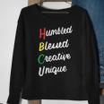 Hbcu African Humbled Blessed Creative Unique Black Pride Sweatshirt Gifts for Old Women