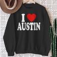 I Heart Love Austin Sweatshirt Gifts for Old Women