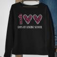 Hearts 100 Days Of Loving School 100Th Day Of School Teacher Sweatshirt Gifts for Old Women