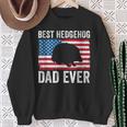 Hedgehog Dad American Flag Hedgehog Lovers Owners Men Sweatshirt Gifts for Old Women