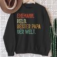 Held Bester Papa Mann Der Welt Held Bester Ehemann Sweatshirt Geschenke für alte Frauen