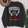 Helicopter Hog Hunting Wild Hogs Grunt Boar Hunting Dad Sweatshirt Gifts for Old Women