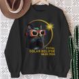 Hello Darkness My Friend Solar Eclipse April 8 2024 Sweatshirt Gifts for Old Women