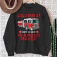 Hermano Mayor Bombero Voy A Ser Hermano Mayor Sweatshirt Gifts for Old Women