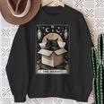The Hermit Tarot Card Cat Lover Cat Sweatshirt Gifts for Old Women