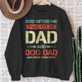 Herren God Hat Mir Zwei Titel Geschenkt Papa Und Hund Papa Lustigerater Sweatshirt Geschenke für alte Frauen