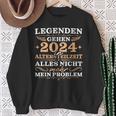 Herren Ruhestand 2024 Legende In Altersteilzeit Sweatshirt Geschenke für alte Frauen